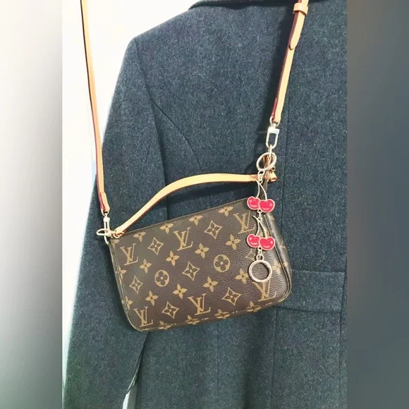 ✅LV Pochette Accessories LVBOX+LVDUSTBAG HANDBAG LOUIS VUITTON - Picture 7 of 14